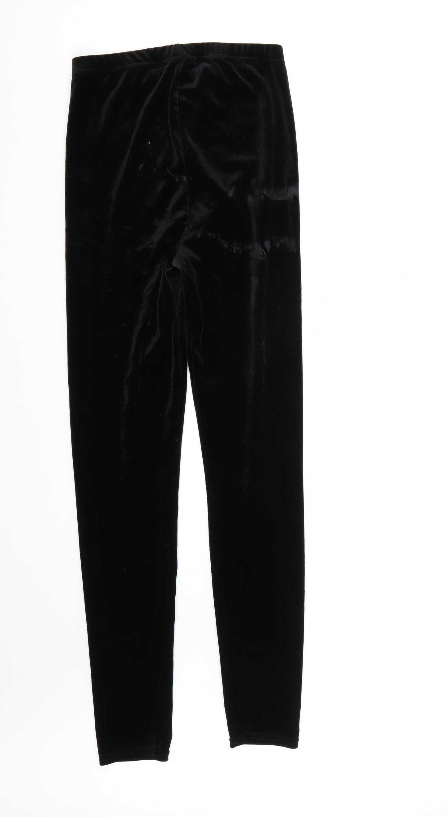 Boohoo Womens Black   Carrot Leggings Size 6 L32 in