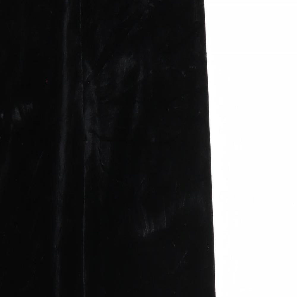 Boohoo Womens Black   Carrot Leggings Size 6 L32 in