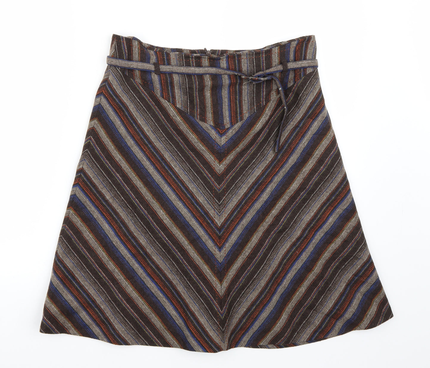 Warehouse Womens Brown   A-Line Skirt Size 12