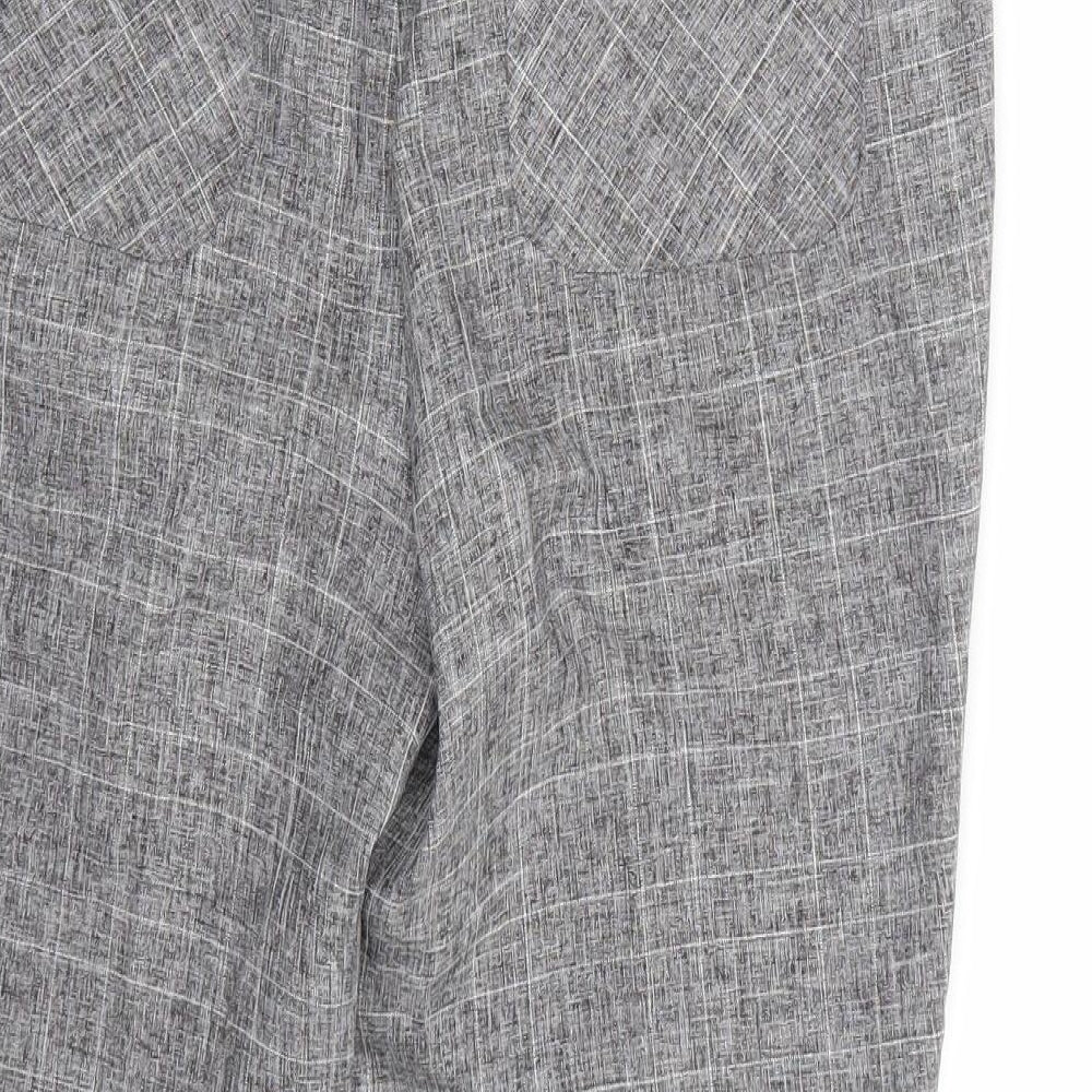 NEXT Womens Grey   Cropped Trousers Size 12 L23 in