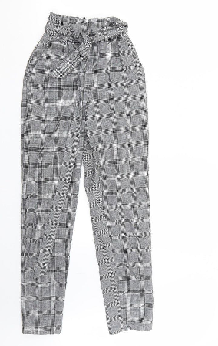 H&M Womens Grey Trousers Size XS L31 in