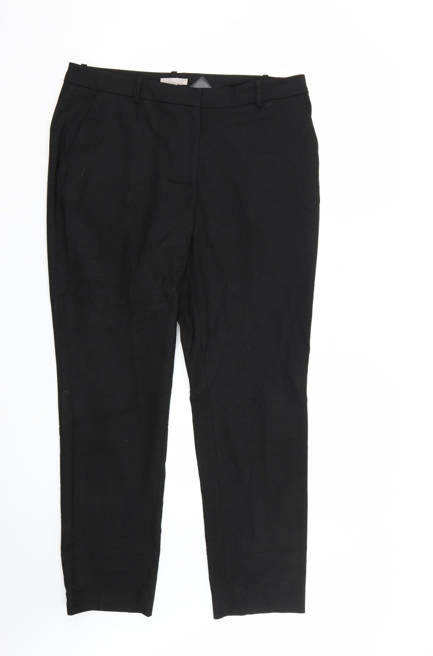 H&M Womens Black   Trousers  Size 14 L30 in