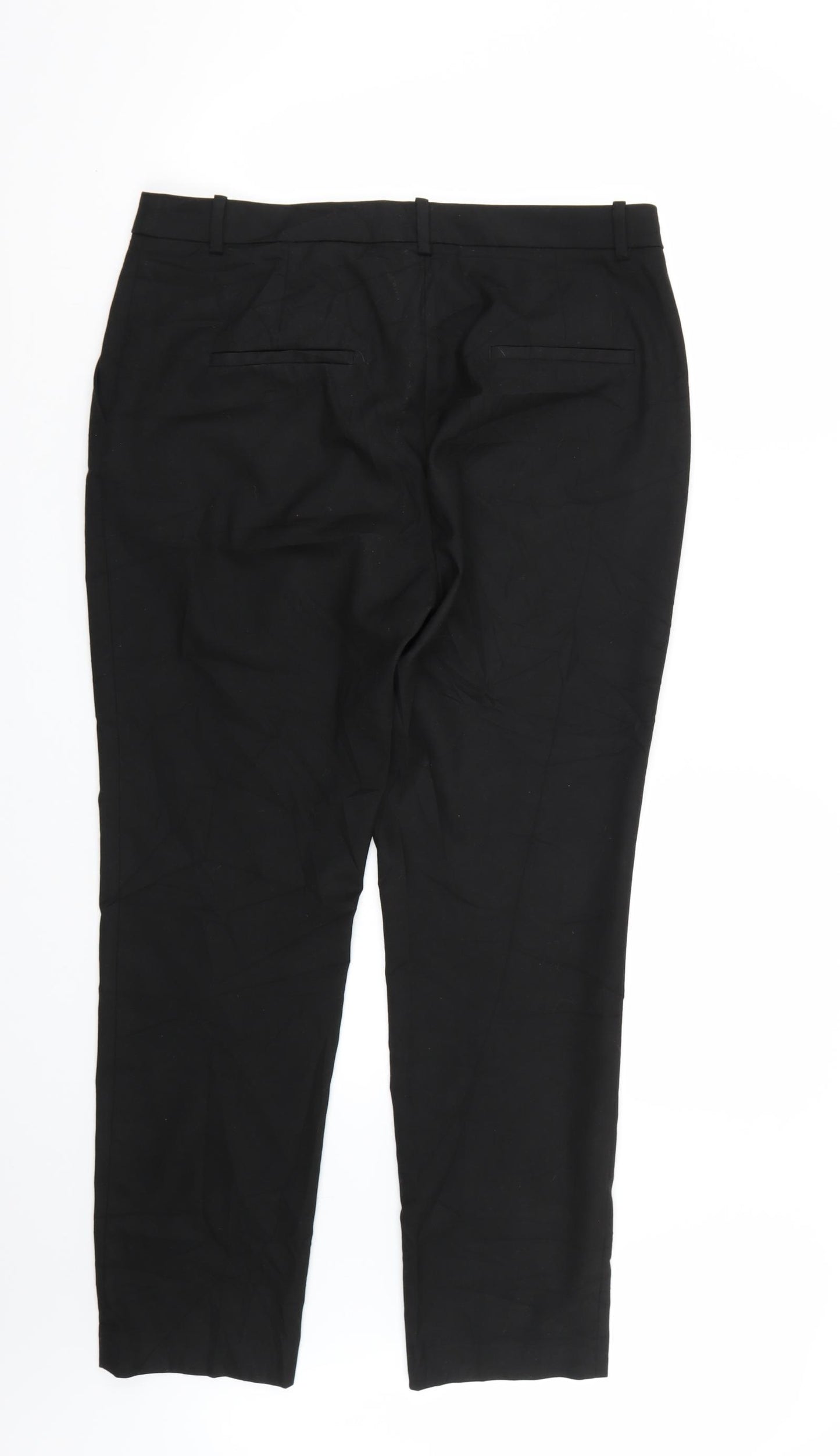 H&M Womens Black   Trousers  Size 14 L30 in