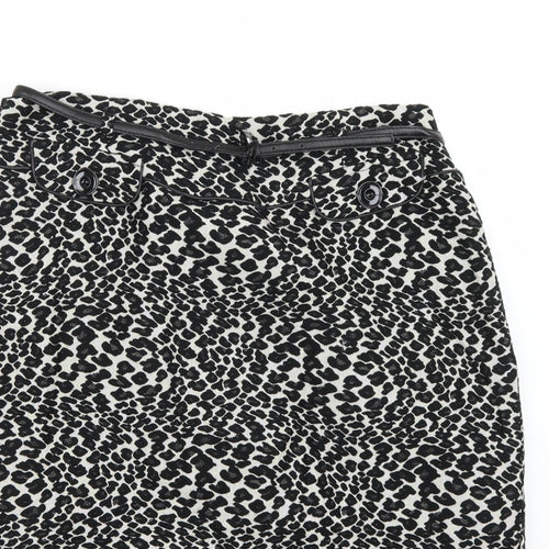 Gerry Weber Womens Beige Animal Print  A-Line Skirt Size 14
