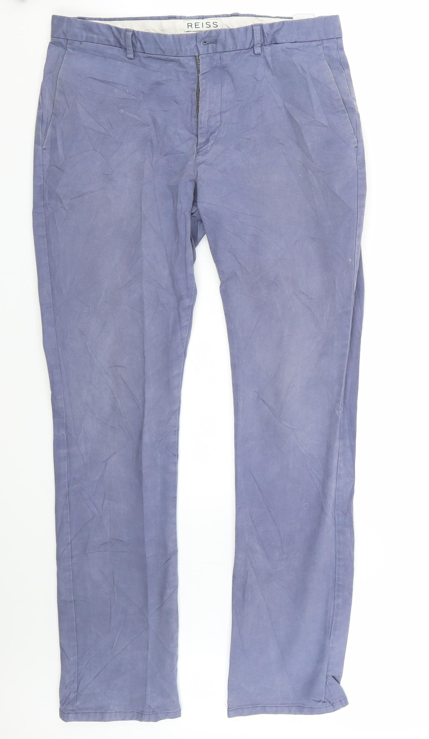 Reiss Mens Blue   Chino Trousers Size 32 L32 in