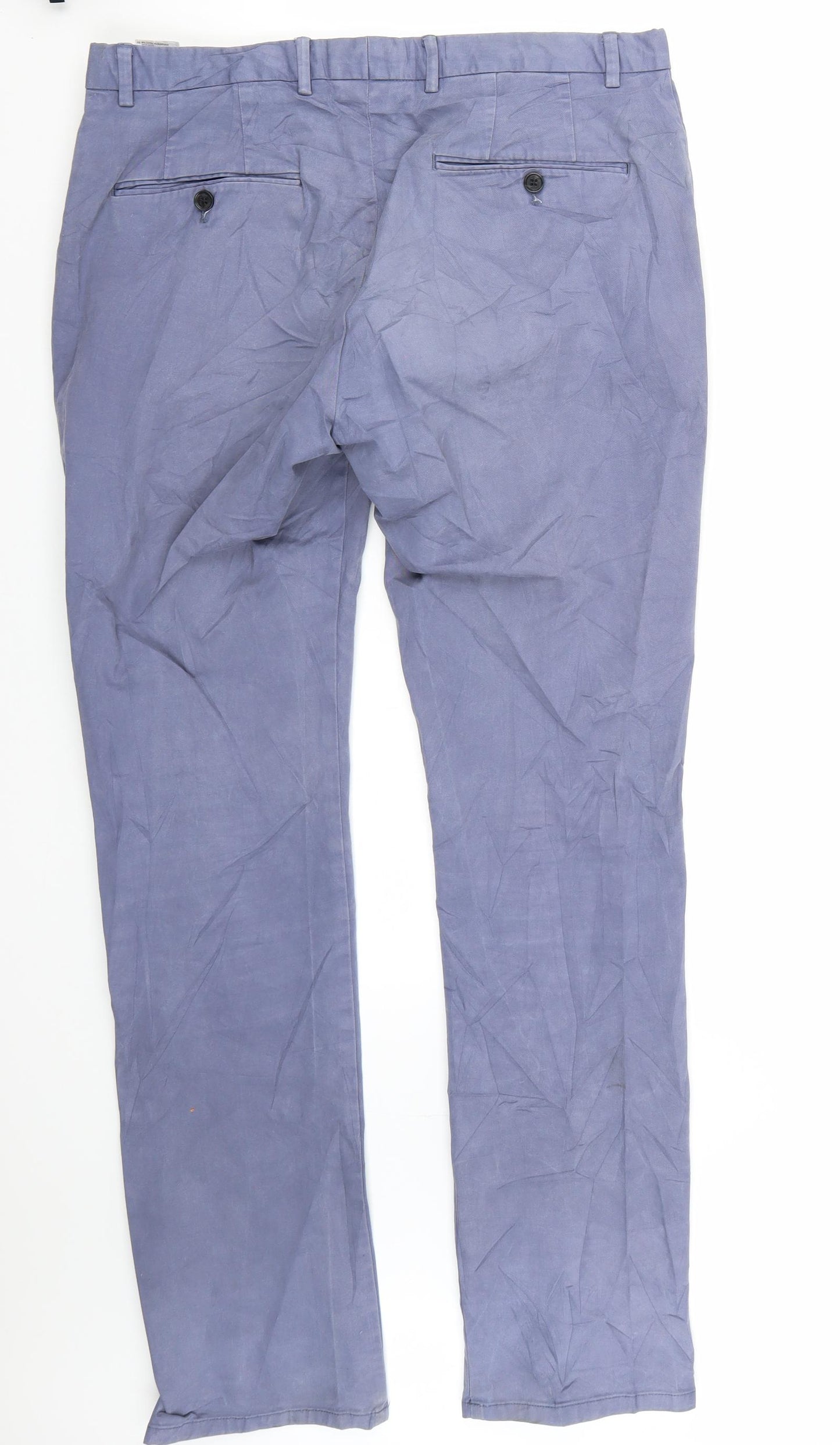 Reiss Mens Blue   Chino Trousers Size 32 L32 in
