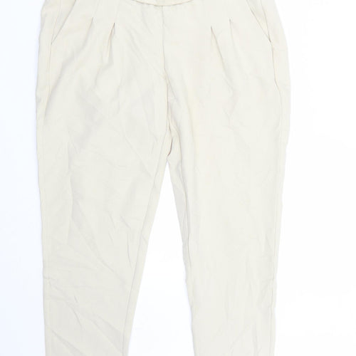 Mama Licous Womens Beige   Trousers  Size S L27 in