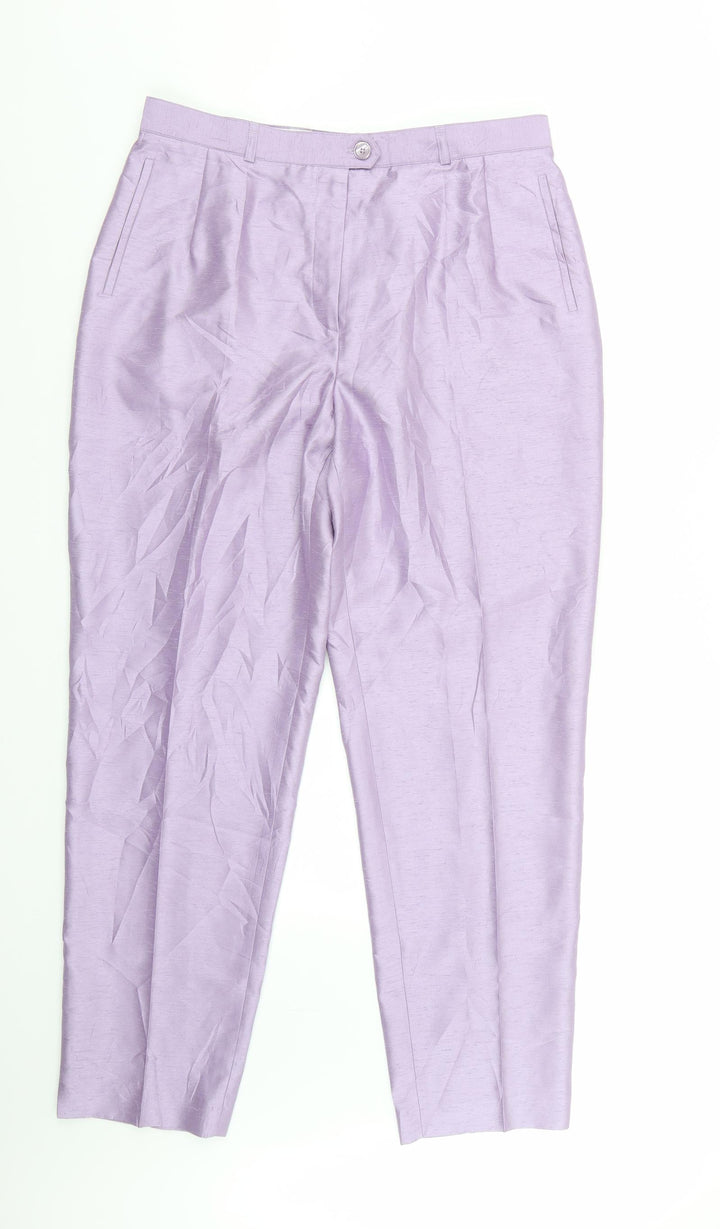 Gerry Weber Womens Purple Trousers Size 18 L32 in