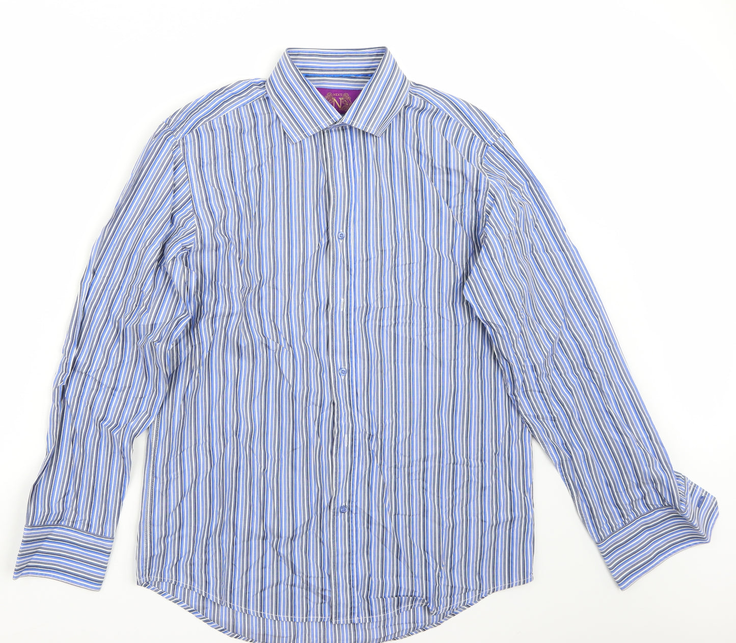 NEXT Mens Blue    Button-Up Size 16