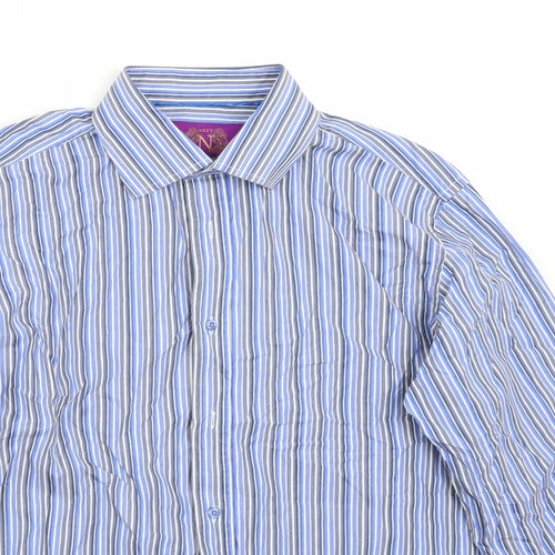 NEXT Mens Blue    Button-Up Size 16