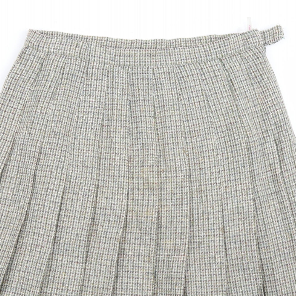 Pitlochry Womens Green   A-Line Skirt Size 16