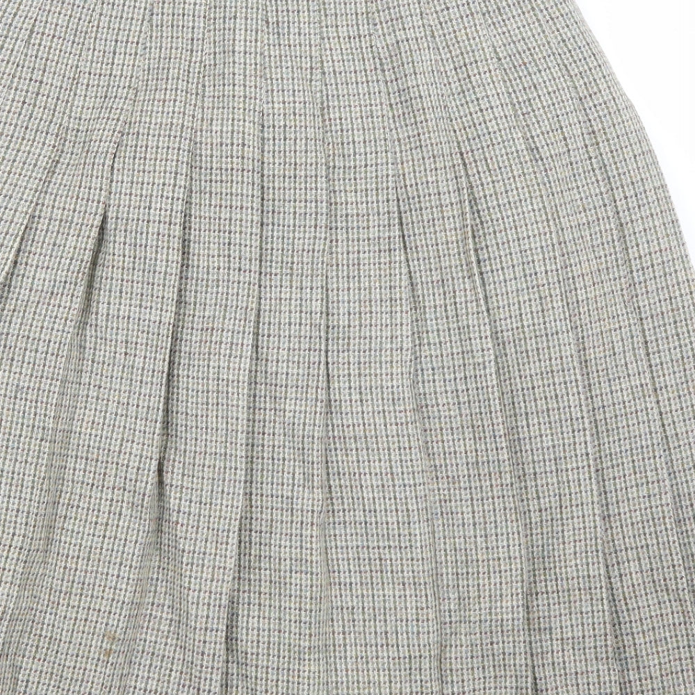 Pitlochry Womens Green   A-Line Skirt Size 16