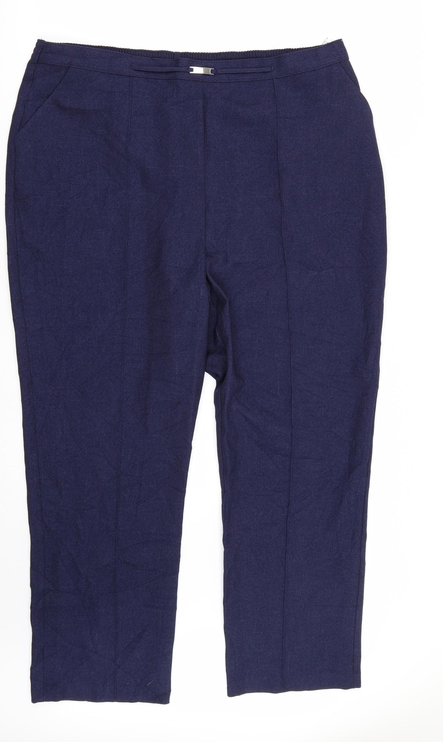 Papaya Womens Blue   Trousers  Size 20 L29 in