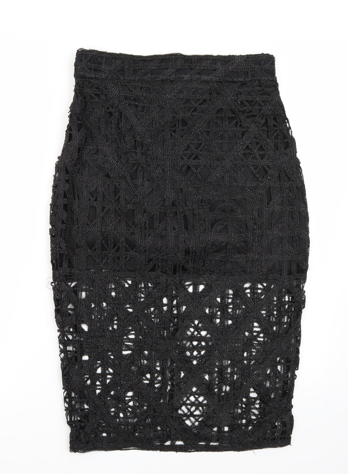Riverisland Womens Black   A-Line Skirt Size 12