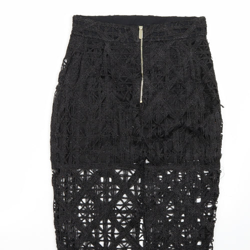 Riverisland Womens Black   A-Line Skirt Size 12