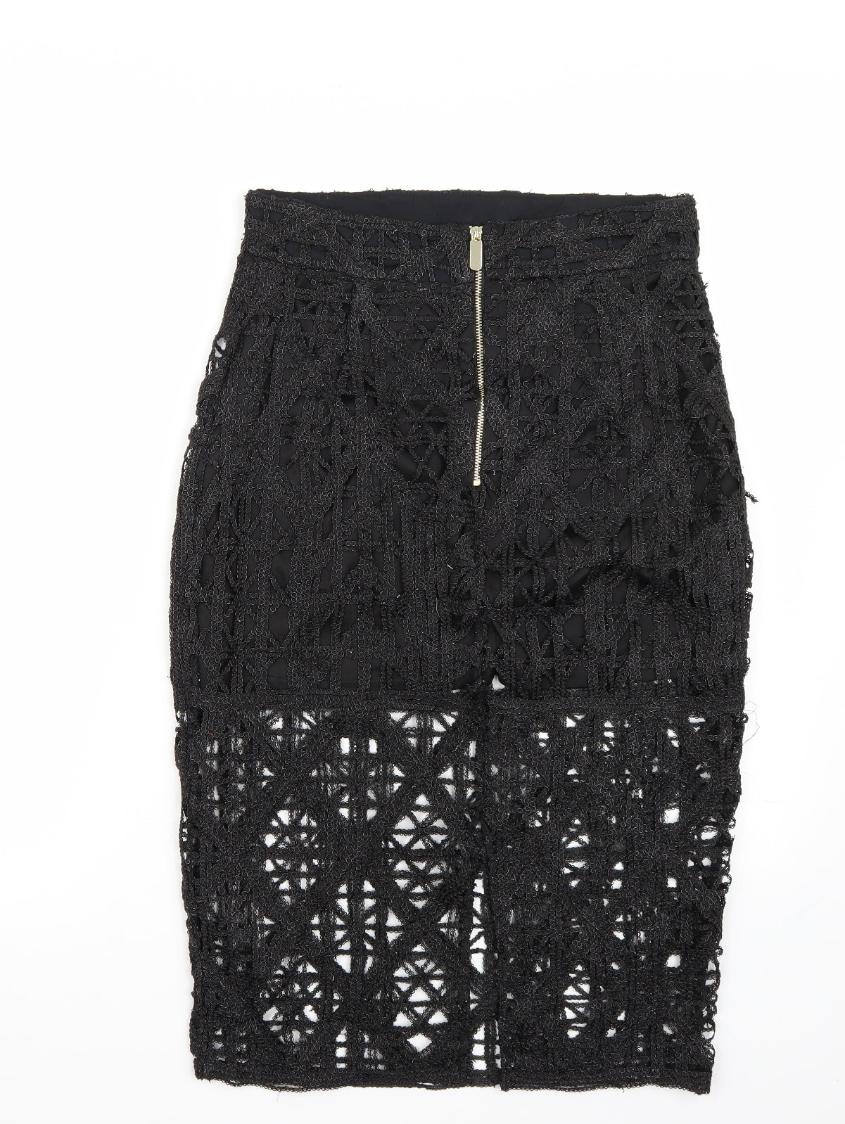Riverisland Womens Black   A-Line Skirt Size 12