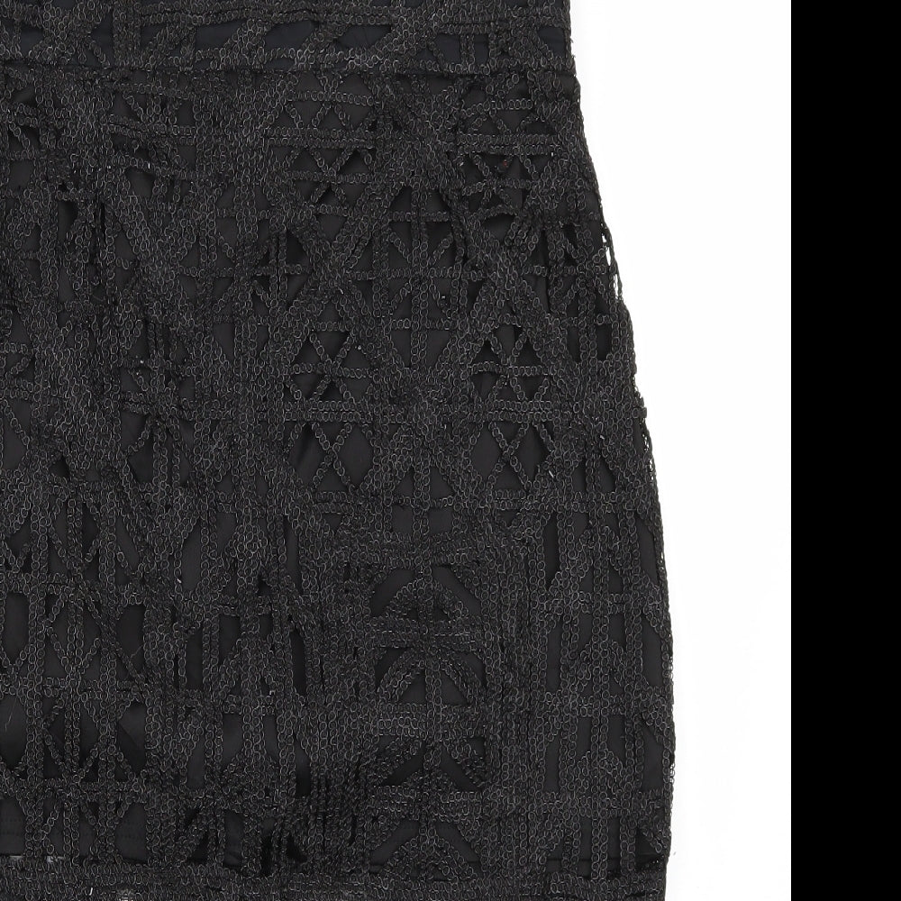 Riverisland Womens Black   A-Line Skirt Size 12
