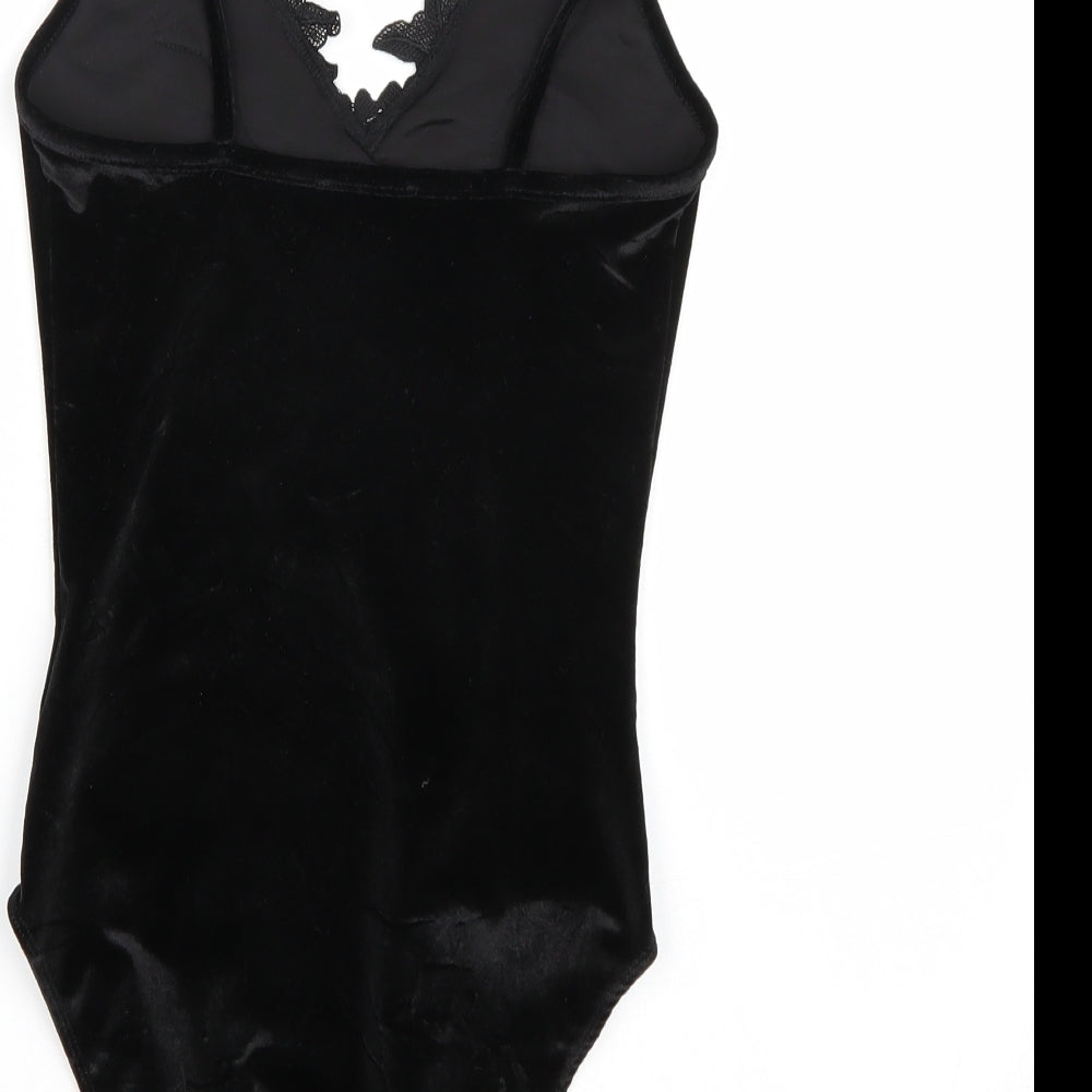 Topshop Womens Black   Bodysuit One-Piece Size 10