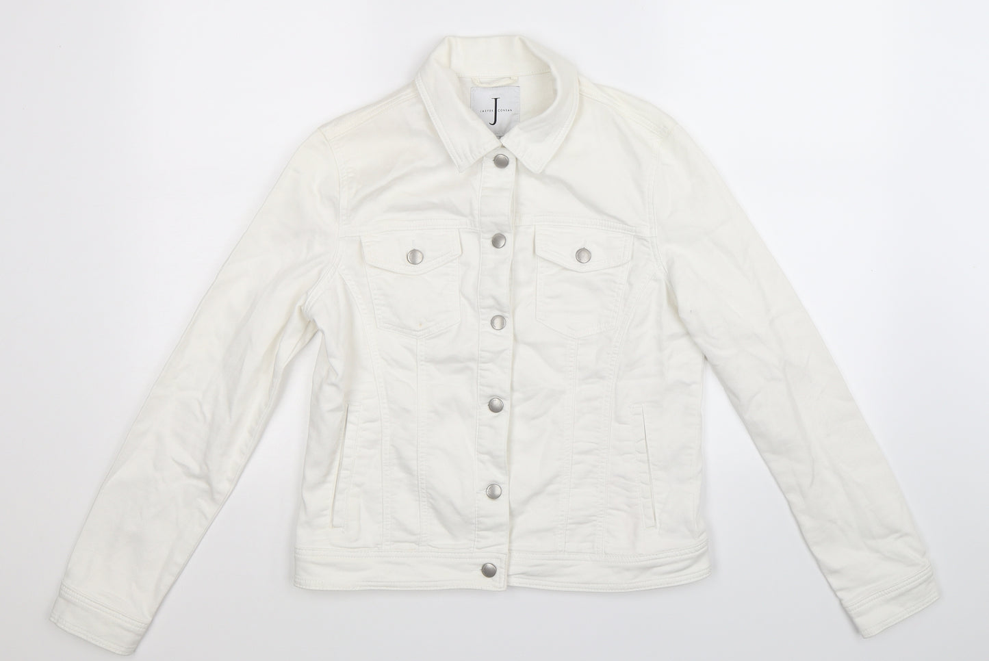 Jasper Conran Womens White  Denim Jacket  Size 12