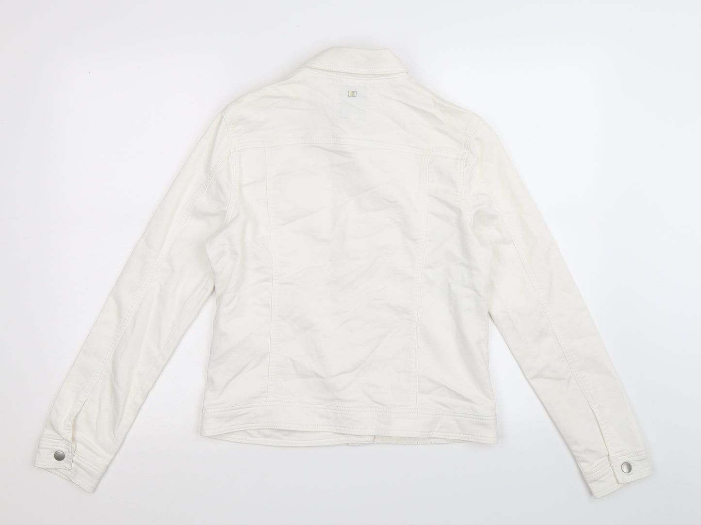 Jasper Conran Womens White  Denim Jacket  Size 12