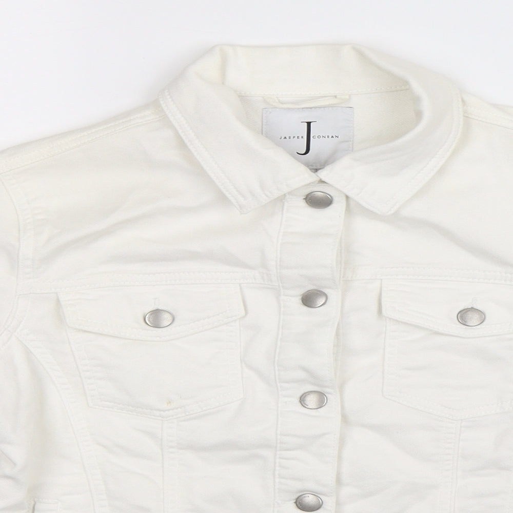 Jasper Conran Womens White  Denim Jacket  Size 12