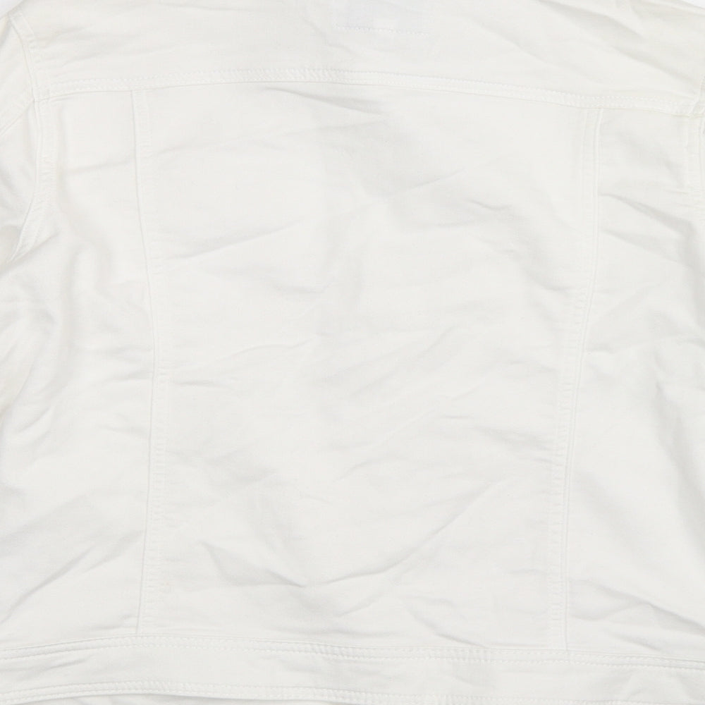 Jasper Conran Womens White  Denim Jacket  Size 12