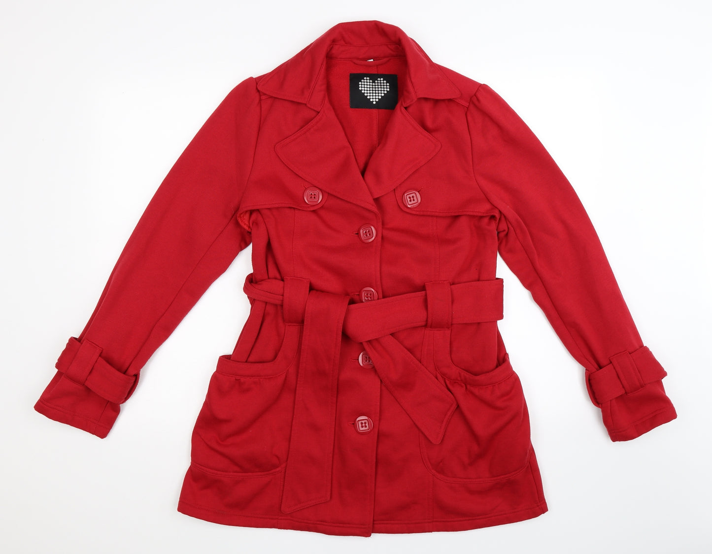 Preworn Womens Red   Pea Coat Coat Size 12