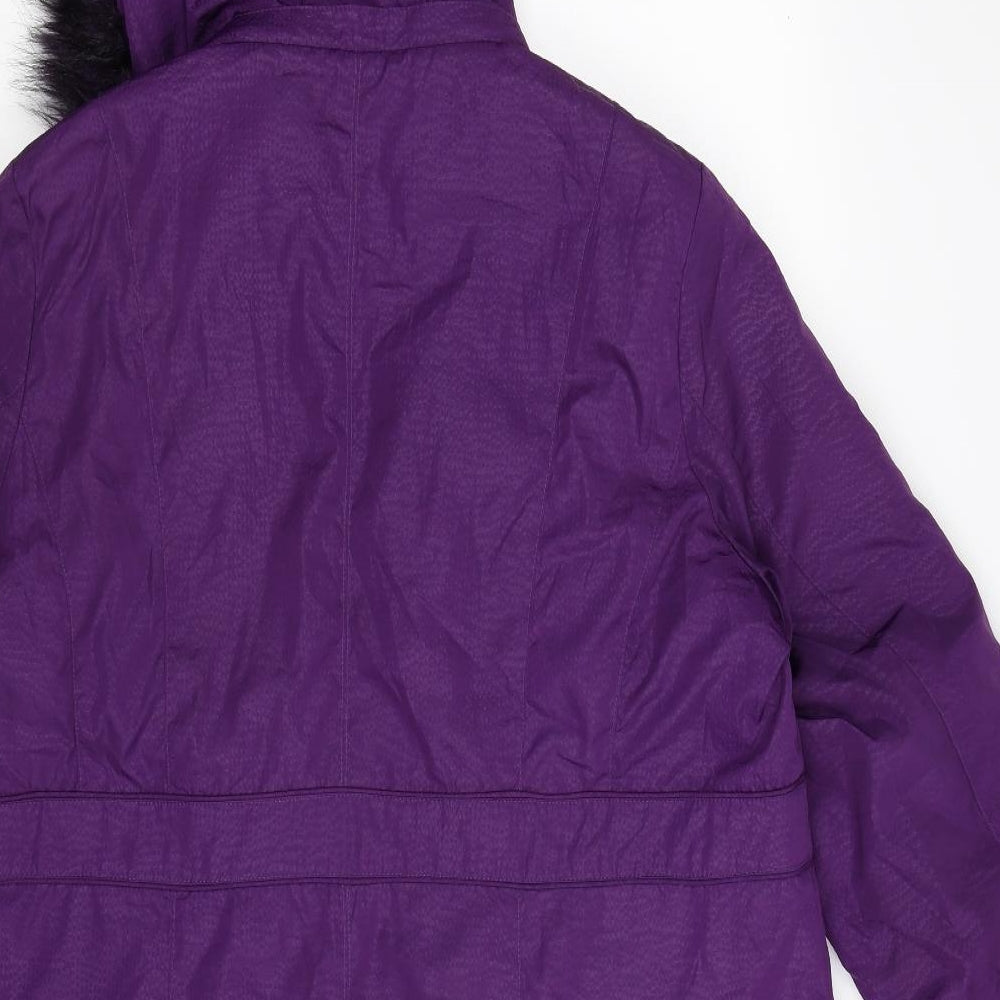 Per Una Womens Purple   Parka Coat Size XL