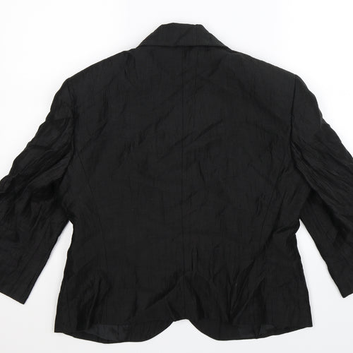Catherina Hepfer Womens Black   Jacket Blazer Size 14