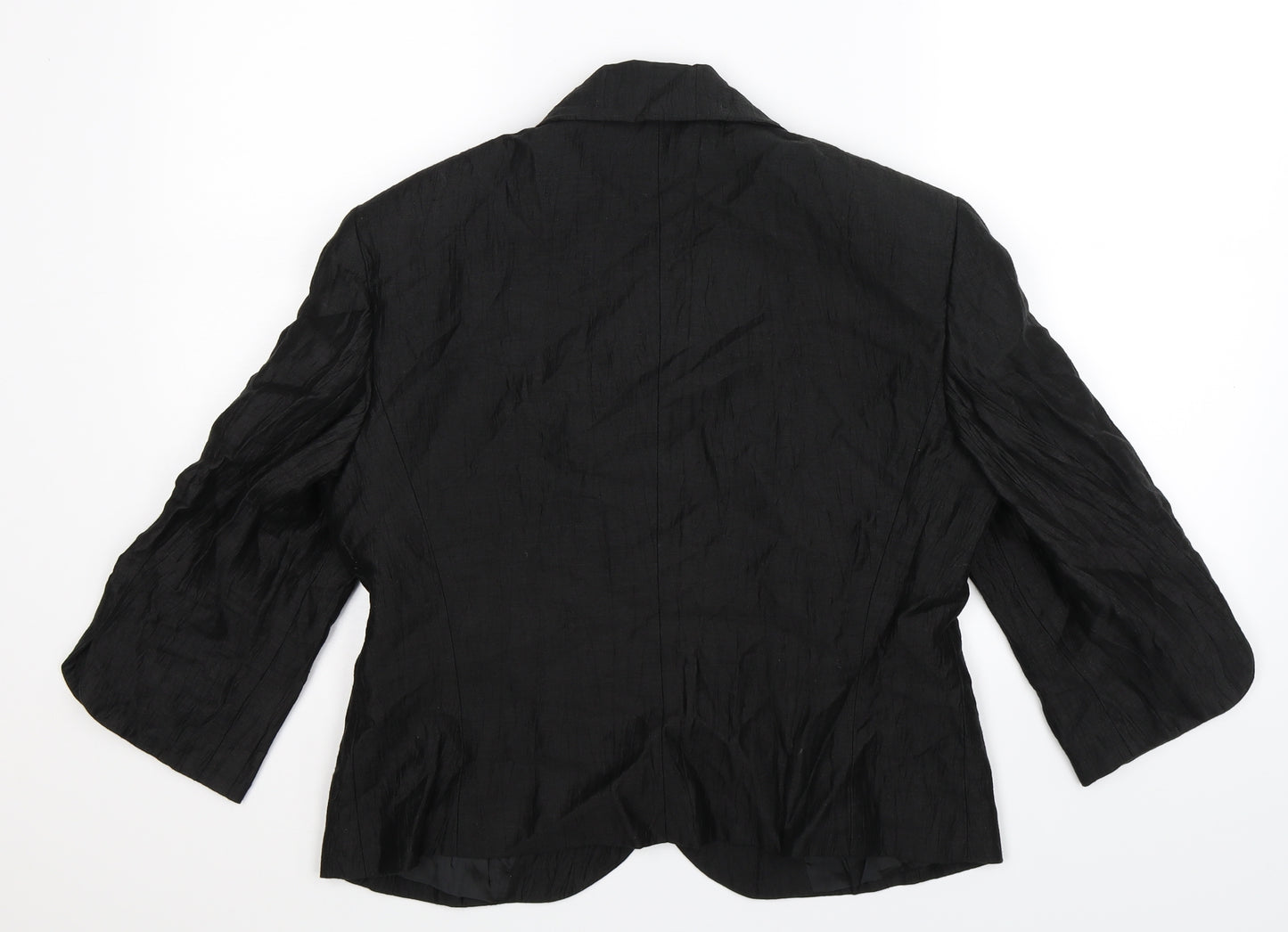 Catherina Hepfer Womens Black   Jacket Blazer Size 14