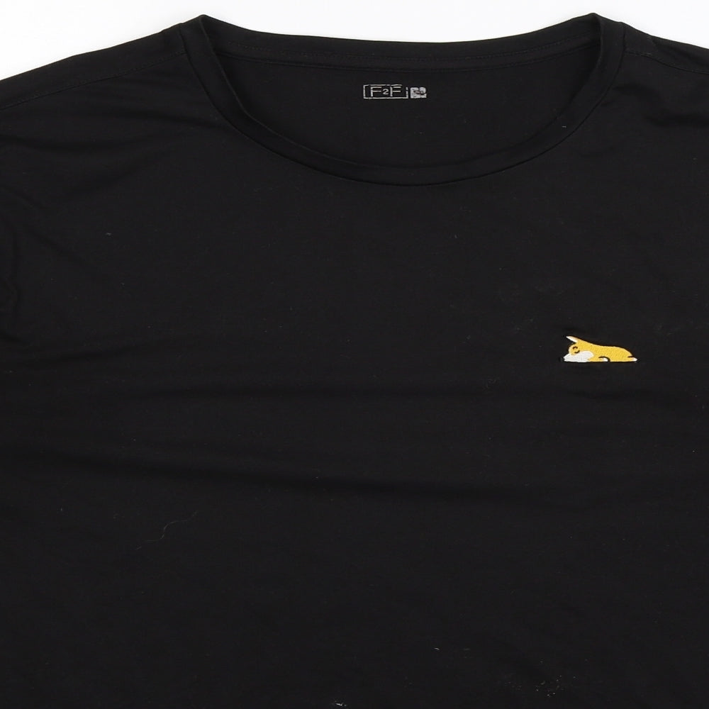 F2F Mens Black    T-Shirt Size L