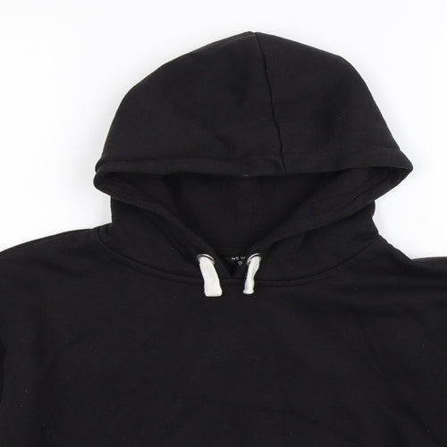 New Look Girls Black Striped  Pullover Hoodie Size 12-13 Years