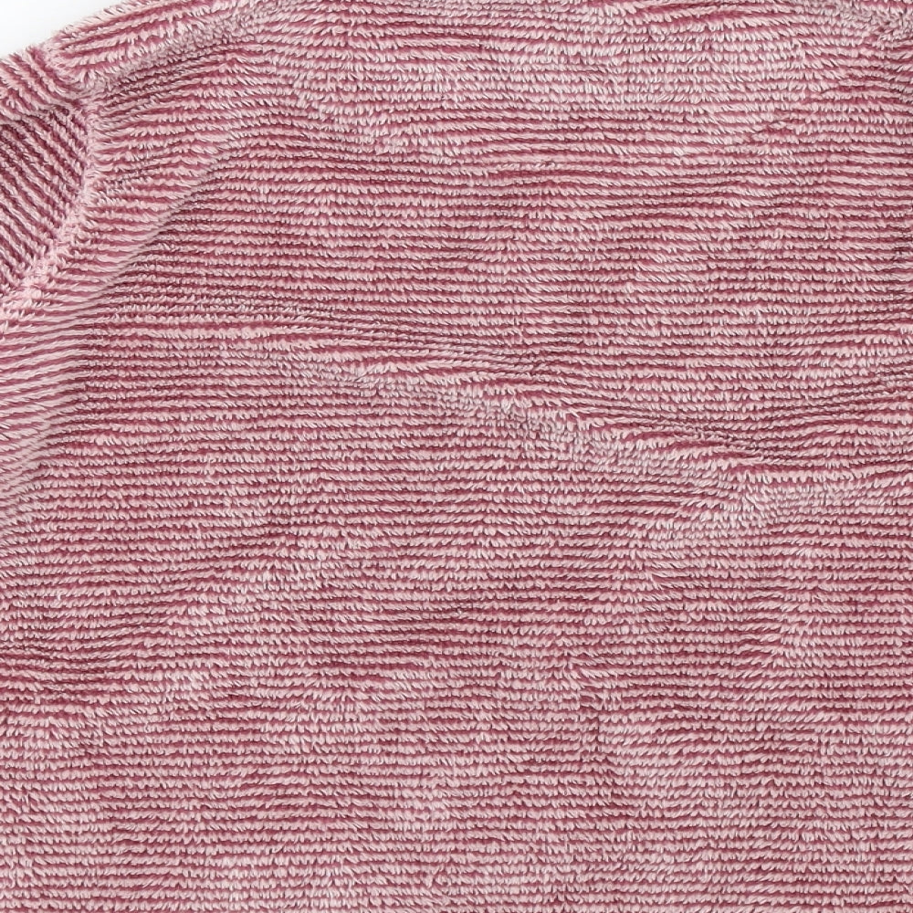 TU Womens Pink Striped Fleece Jacket  Size 14