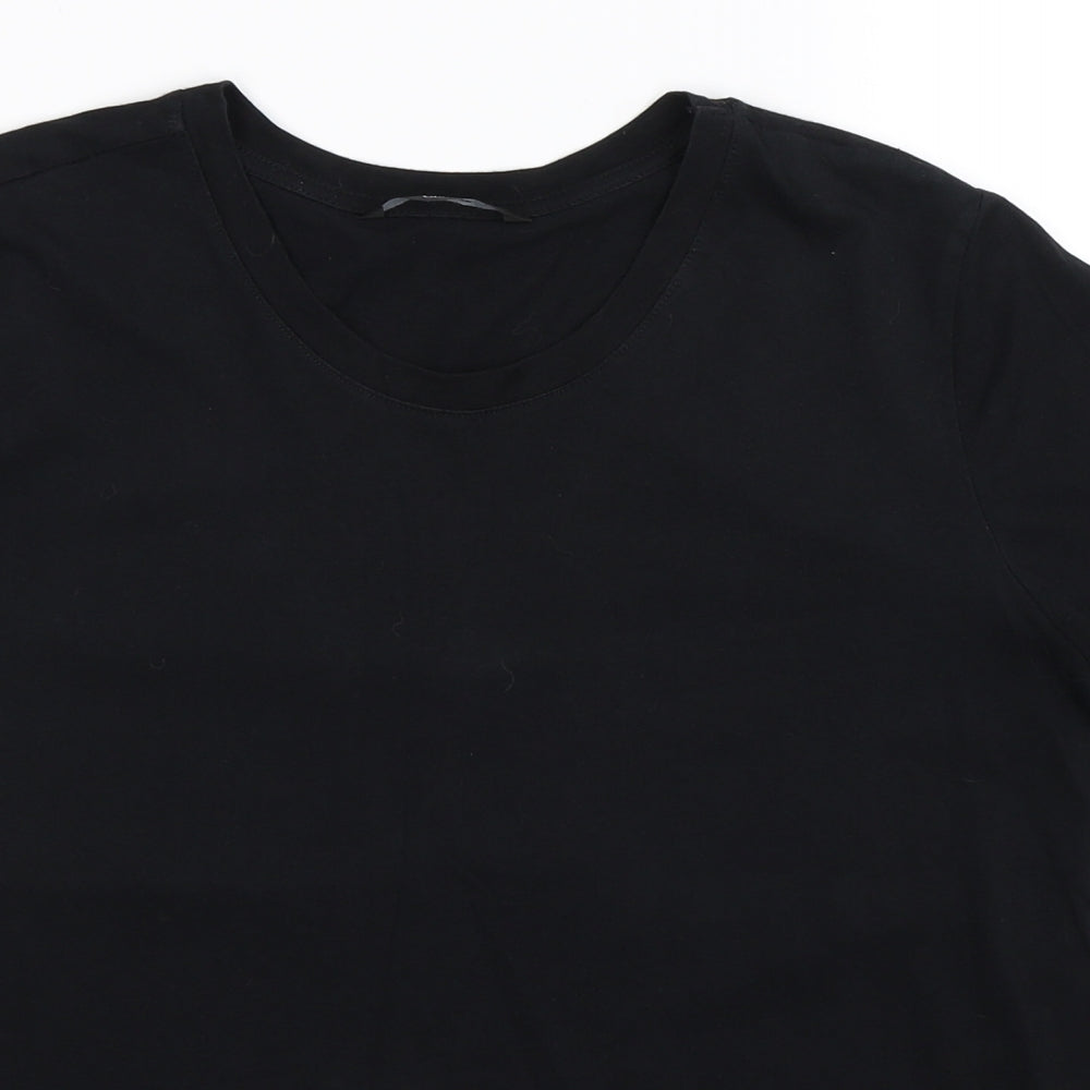 George Womens Black   Basic T-Shirt Size 16