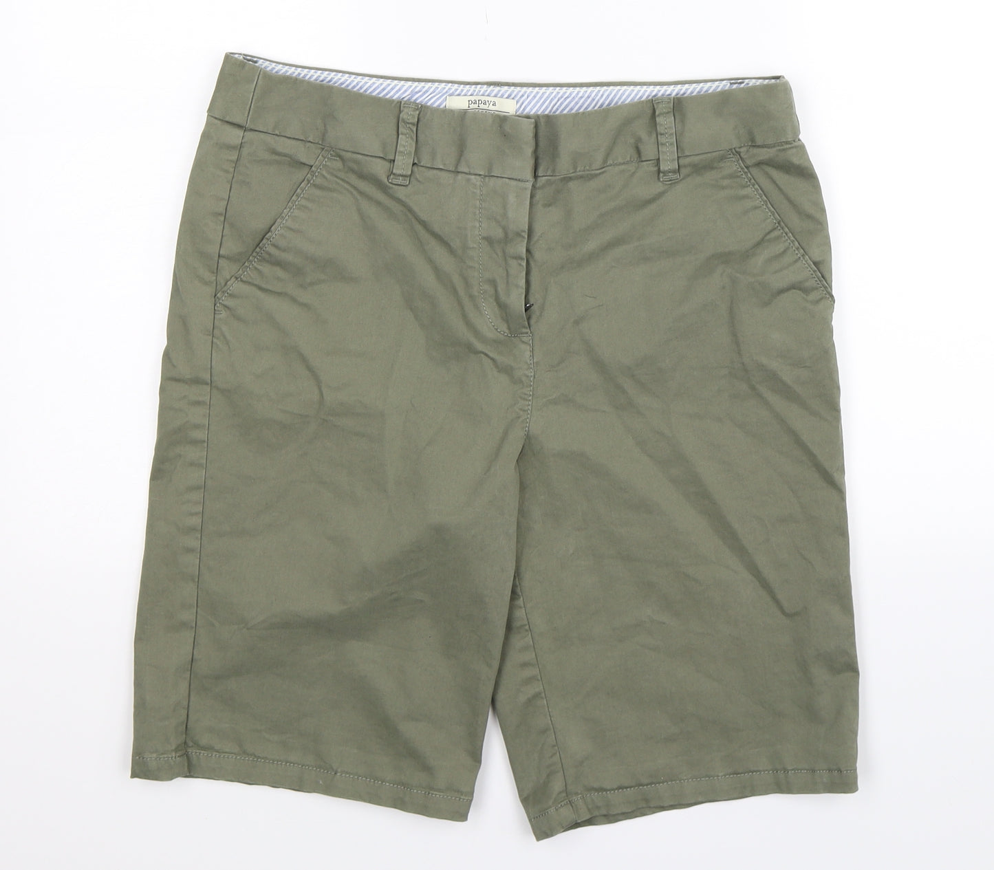Papaya Womens Green   Chino Shorts Size 12