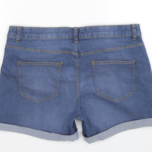 Denim Co Womens Blue  Denim Hot Pants Shorts Size 16