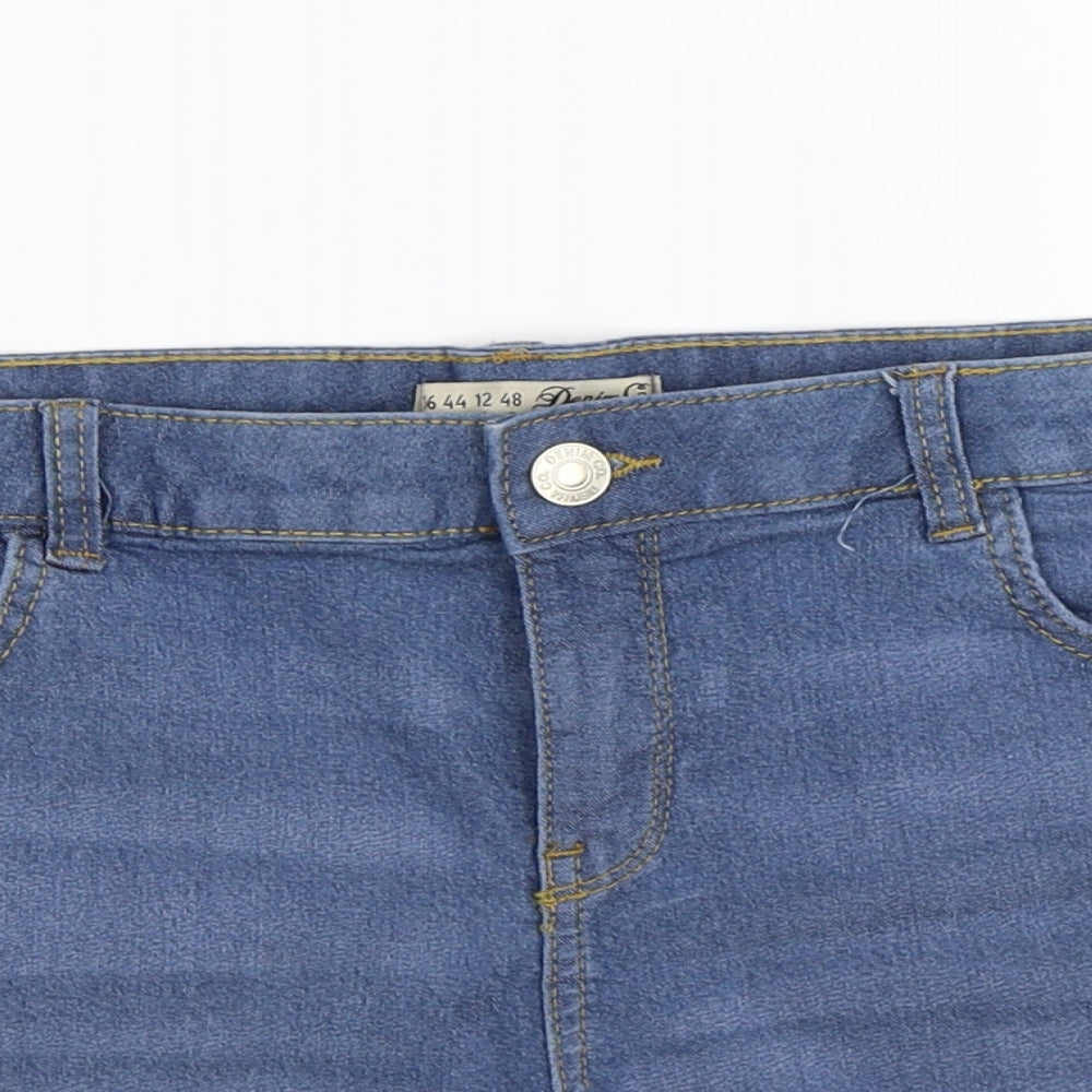 Denim Co Womens Blue  Denim Hot Pants Shorts Size 16