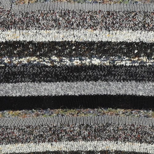 Donatella Maurizio Womens Multicoloured Striped Knit Cardigan Jumper Size S