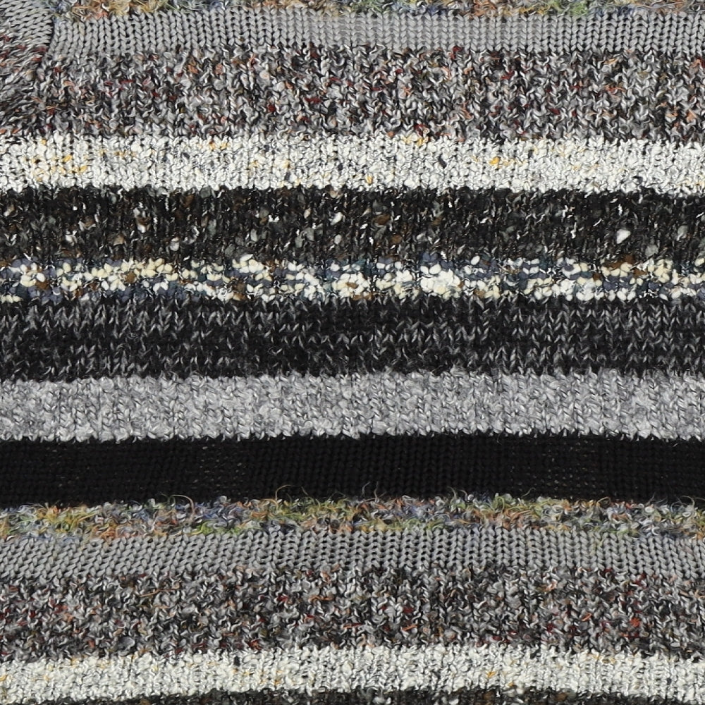 Donatella Maurizio Womens Multicoloured Striped Knit Cardigan Jumper Size S