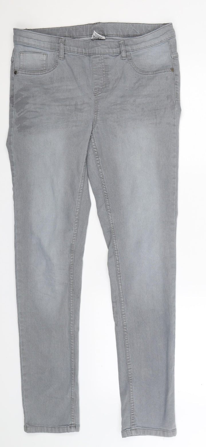 Up Fashion Womens Grey  Denim Jegging Jeans Size 32 in L30 in