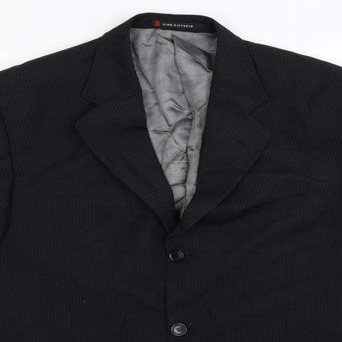 Ciro Citterio Mens Black   Jacket Suit Jacket Size 42
