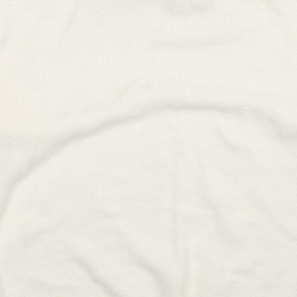 In Stitches Womens White  Knit Pullover Jumper Size 18
