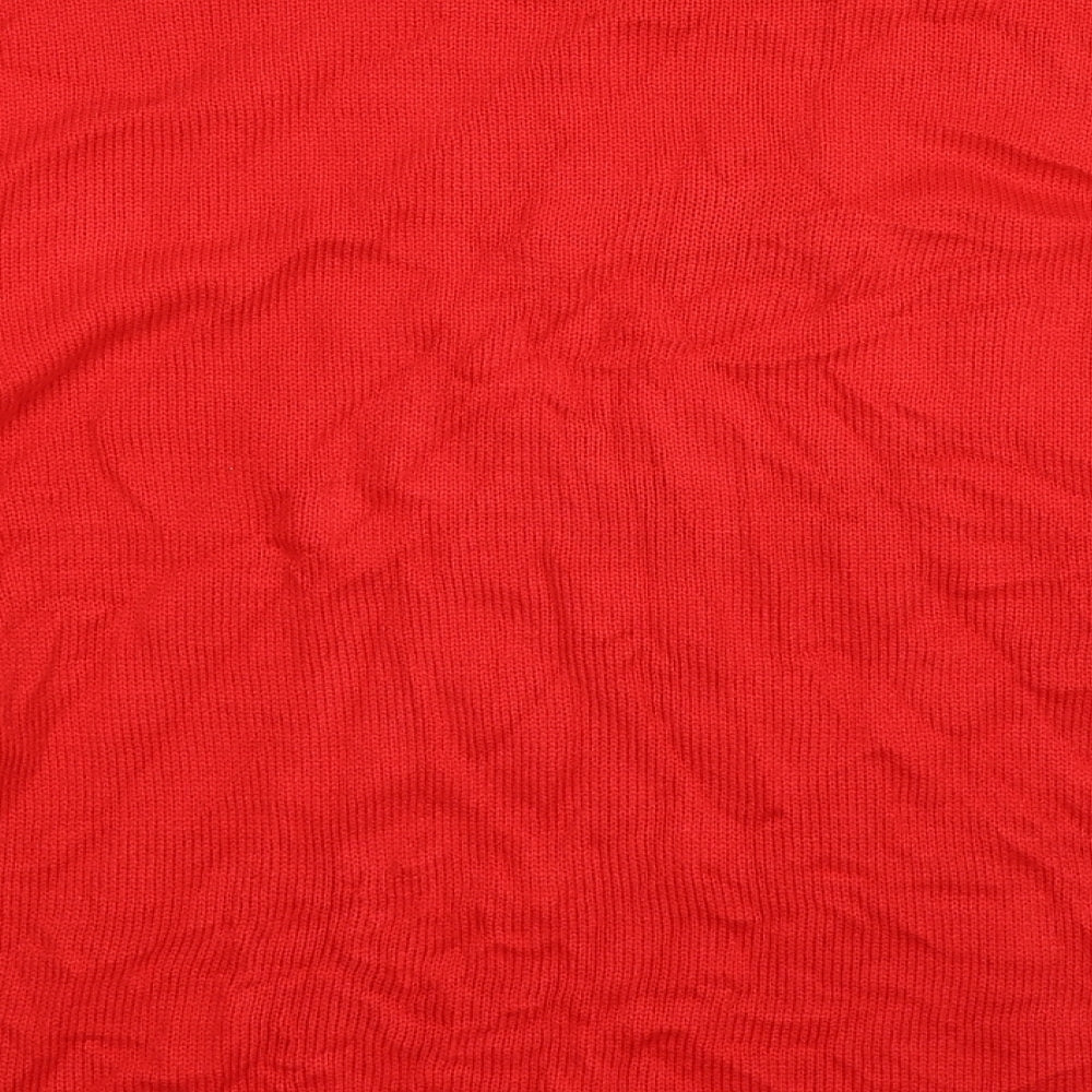 Oasis Womens Red  Knit Pullover Jumper Size S  - o