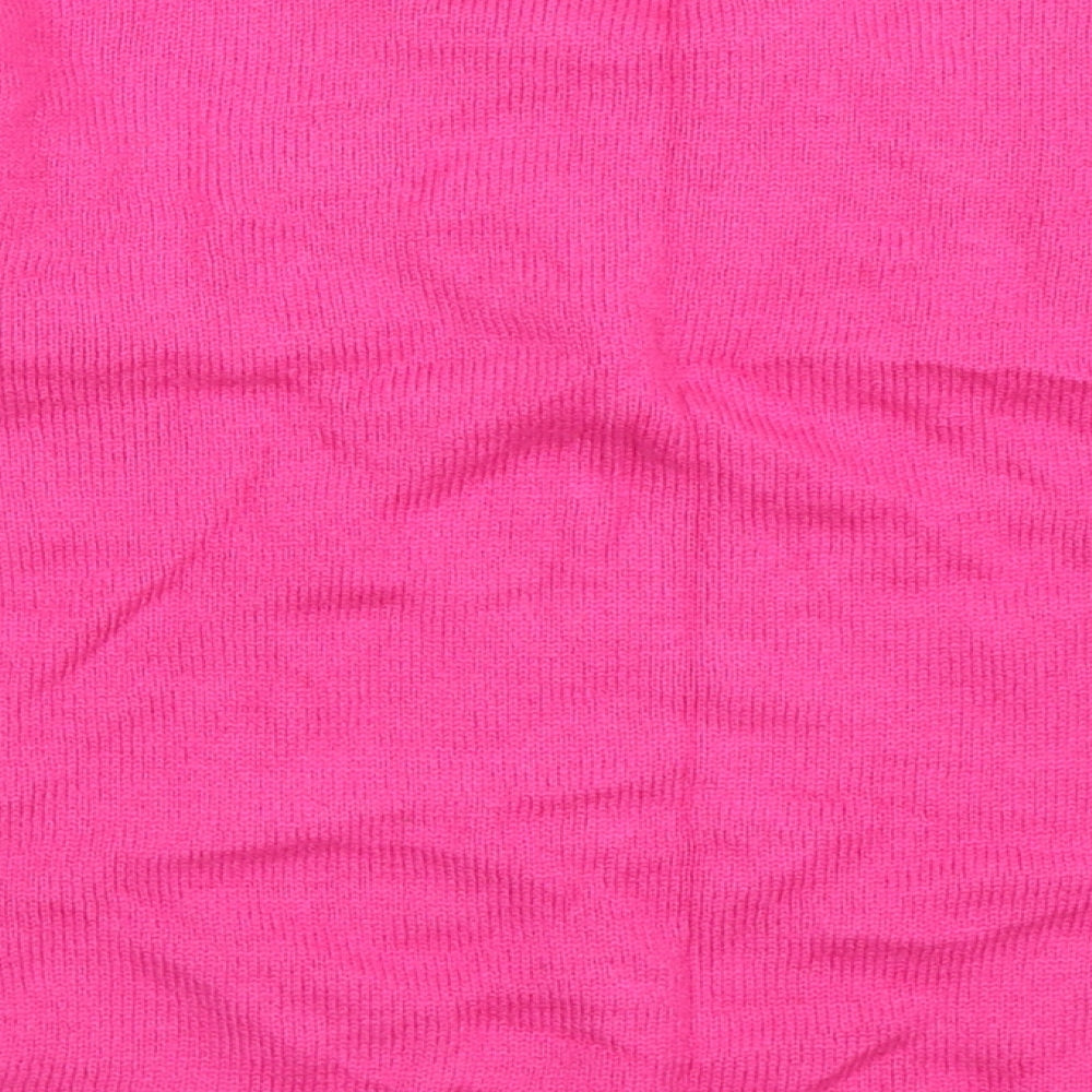 TU Girls Pink  Knit Pullover Jumper Size 9 Years  - Christmas
