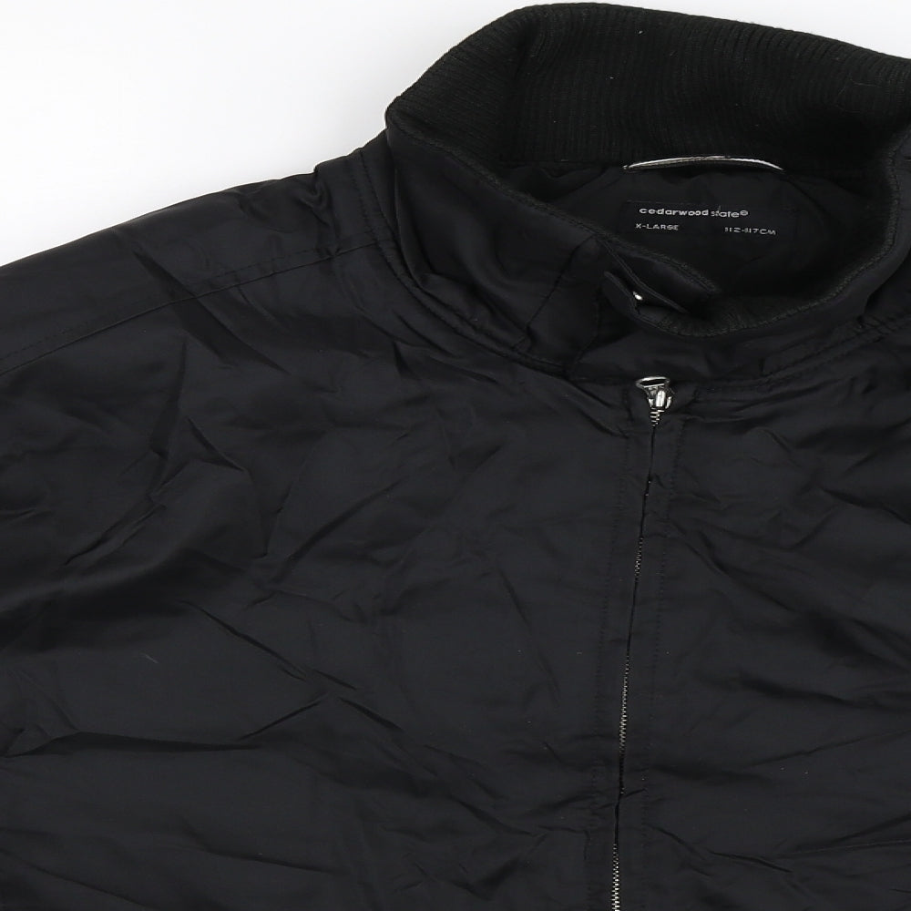 Cedar Wood State Mens Black   Jacket  Size XL