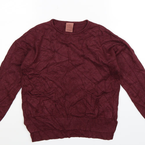Zara Girls Brown  Knit Pullover Jumper Size 10 Years