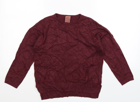 Zara Girls Brown  Knit Pullover Jumper Size 10 Years