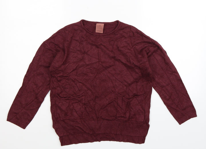 Zara Girls Brown  Knit Pullover Jumper Size 10 Years