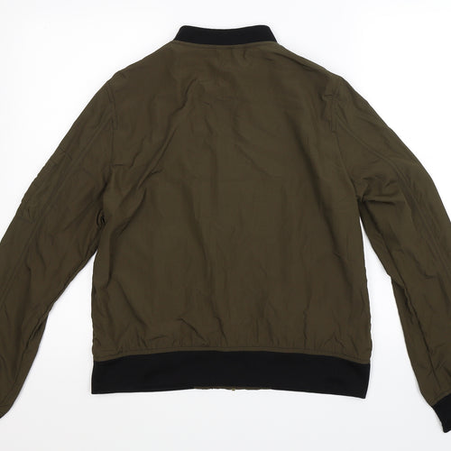 Zara Womens Green   Bomber Jacket Jacket Size M