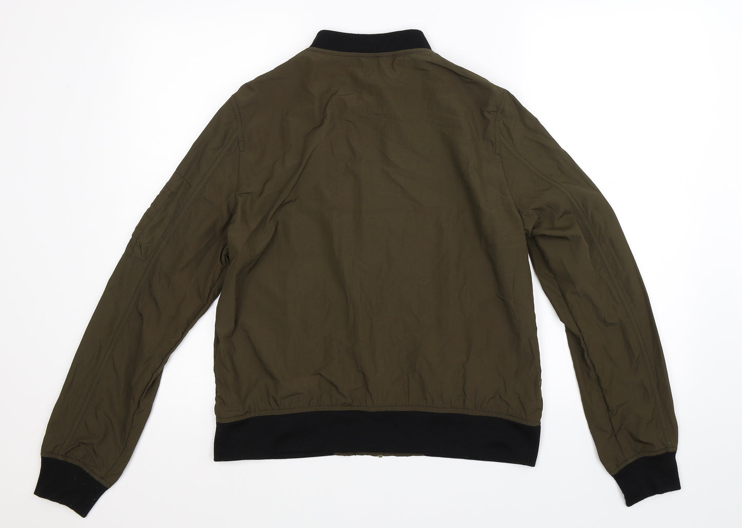 Zara Womens Green   Bomber Jacket Jacket Size M